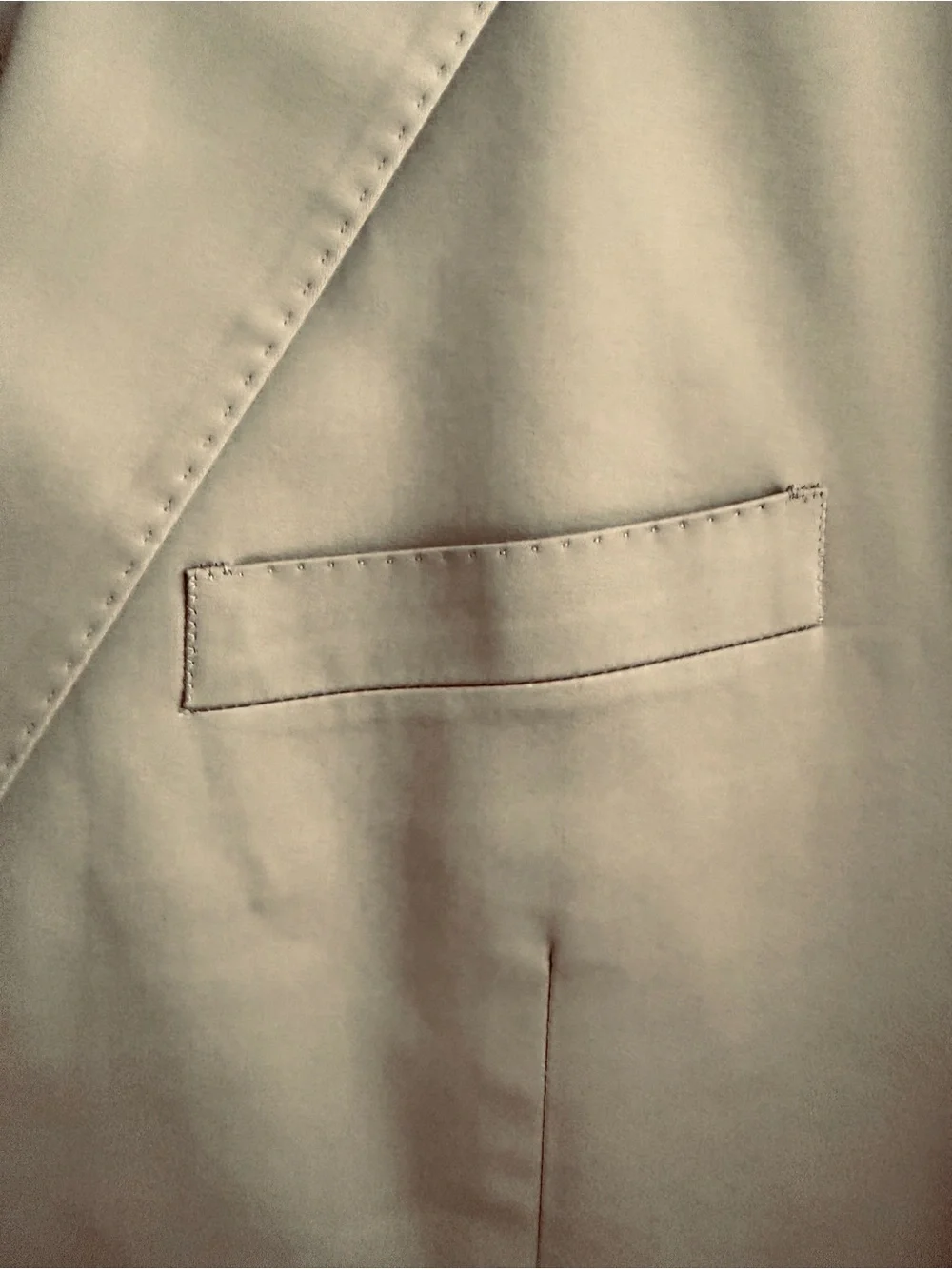 Theory Men's Tailored Khaki Suit - Classic Notch Lapel, Size 42